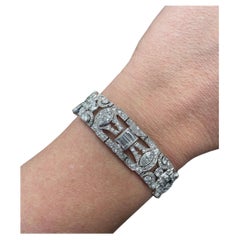 C.D. Pfau, 16 Karat, Art-Déco-Diamantarmband
