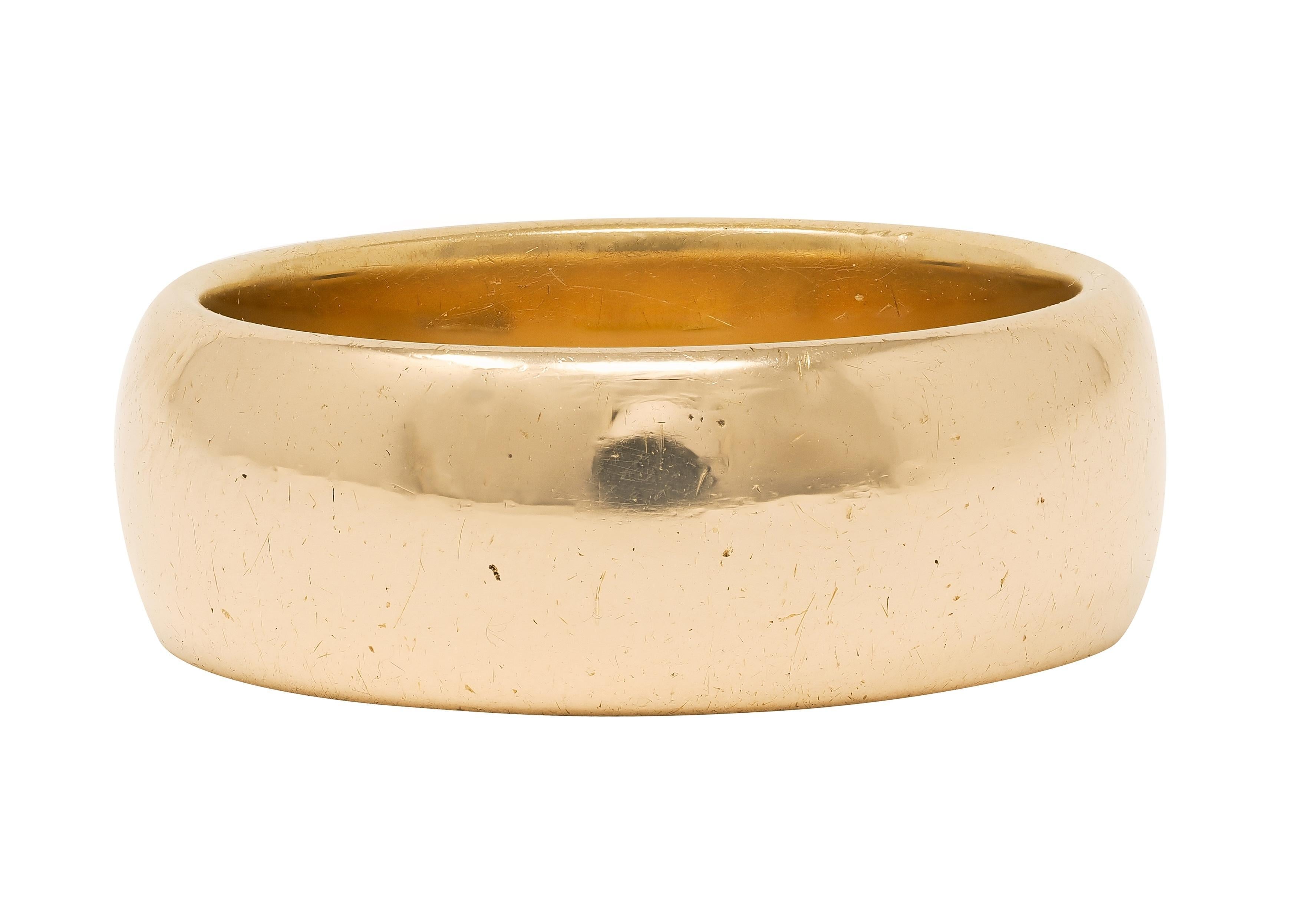 C.D. Anillo de oro amarillo de 18 quilates de la vendimia del pavo real 1904 del anillo del cigarro de la boda en venta 5