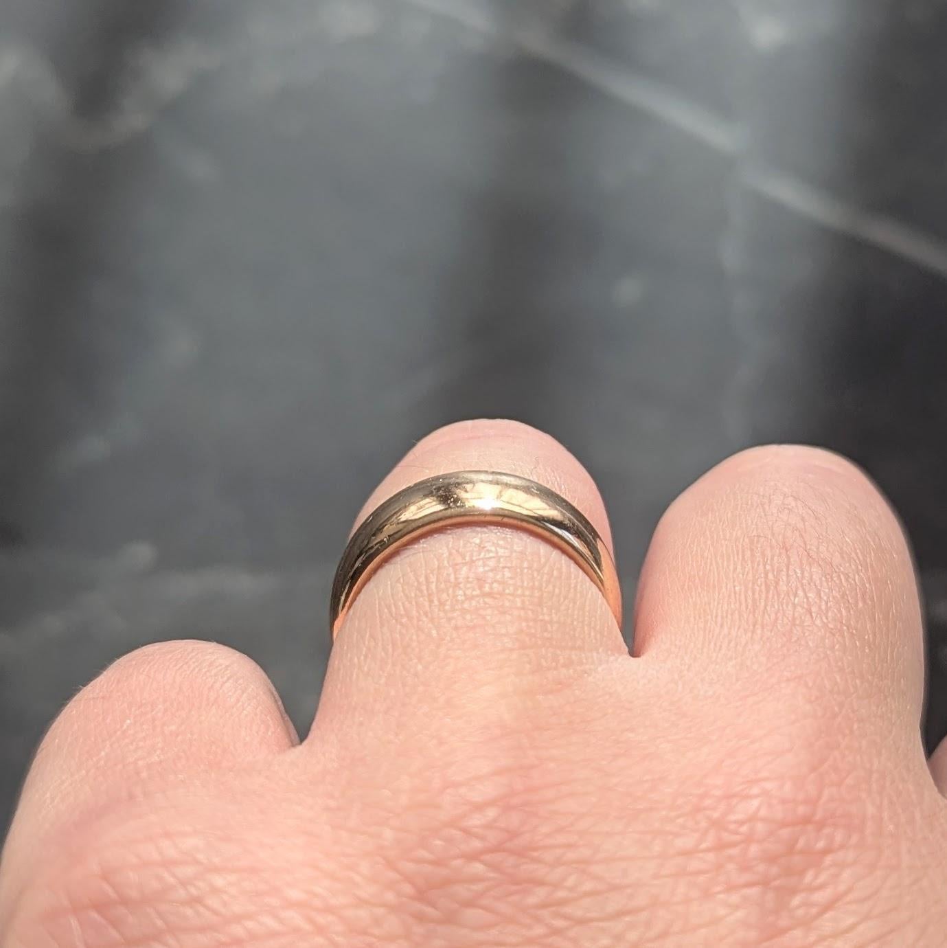 C.D. Anillo de oro amarillo de 18 quilates de la vendimia del pavo real 1904 del anillo del cigarro de la boda en venta 6