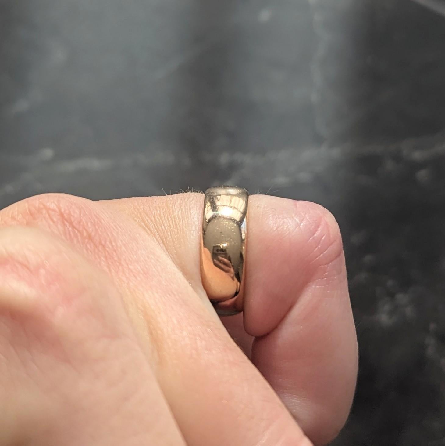 C.D. Anillo de oro amarillo de 18 quilates de la vendimia del pavo real 1904 del anillo del cigarro de la boda en venta 7