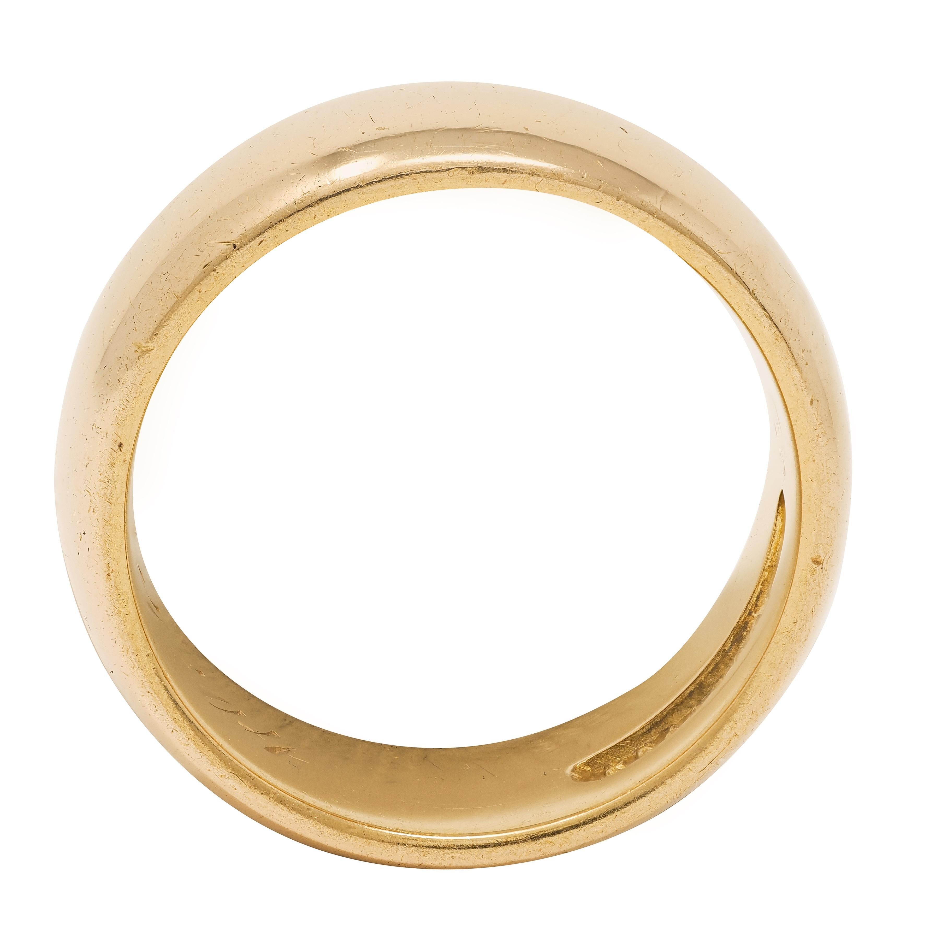 C.D. Anillo de oro amarillo de 18 quilates de la vendimia del pavo real 1904 del anillo del cigarro de la boda en venta 4