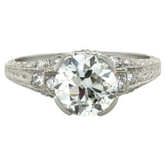 C.D. Peacock, Art Deco 2.87 CTTW Diamond Engagement Ring