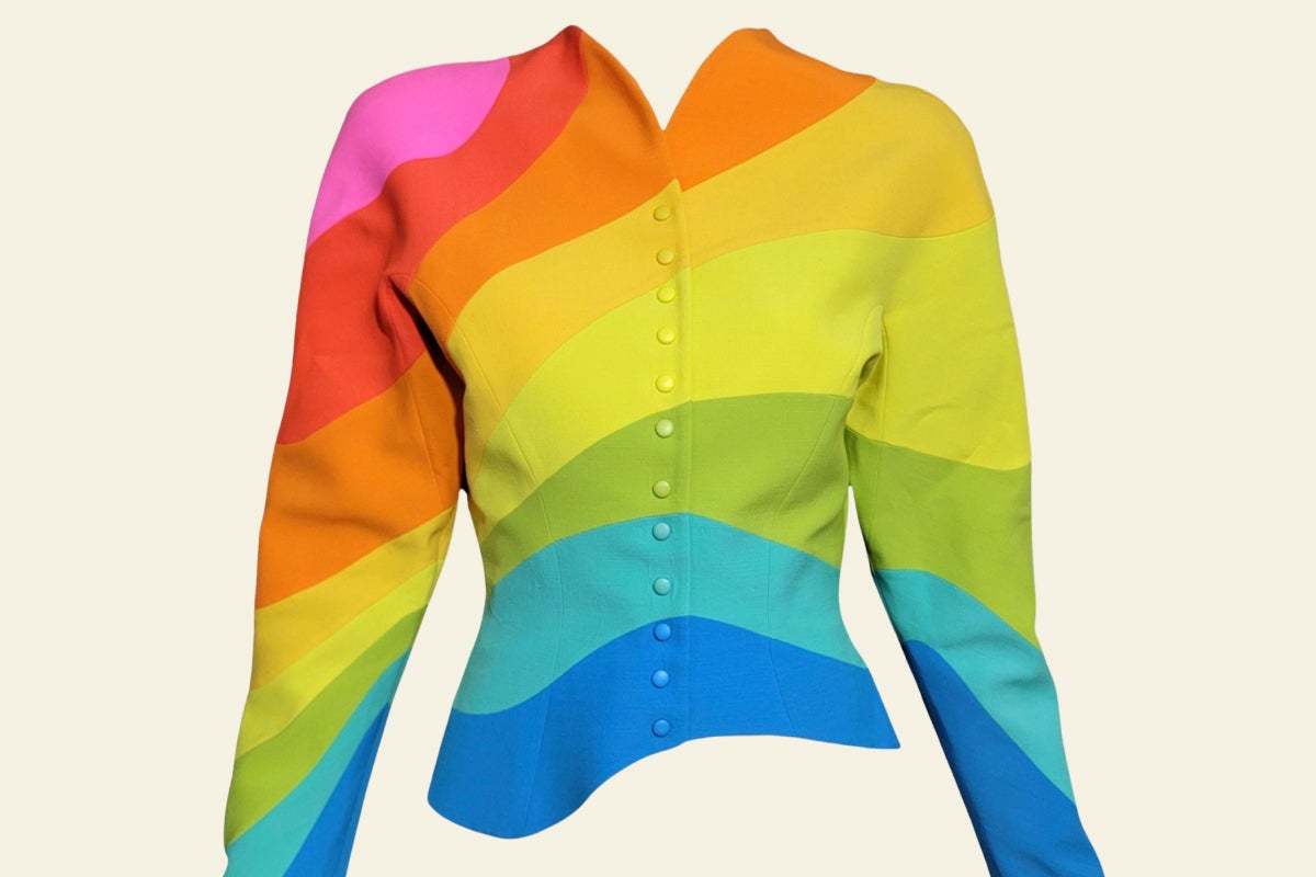 This Thierry Mugler Rainbow Number Is Joy in Jacket Form
