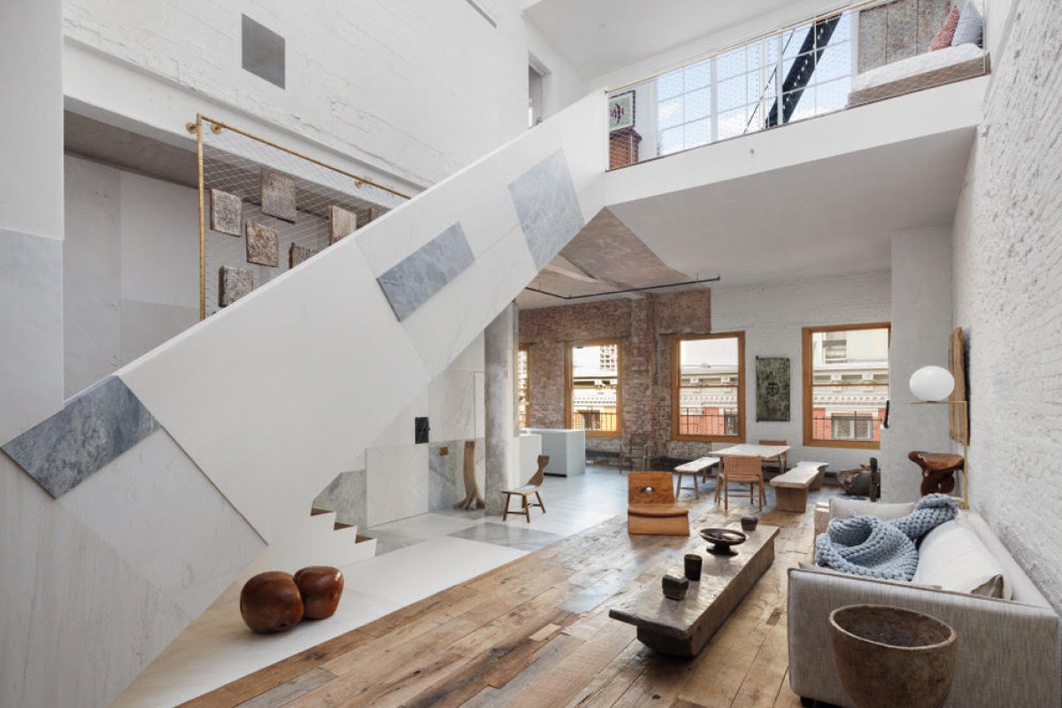 All the Furniture in this Organic Modern Soho Loft Can Be Yours