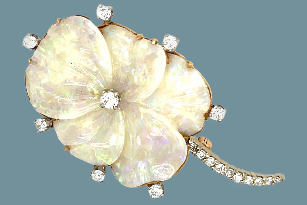 This 1960s Opal Pansy Brooch Is a Perfect Token of Love