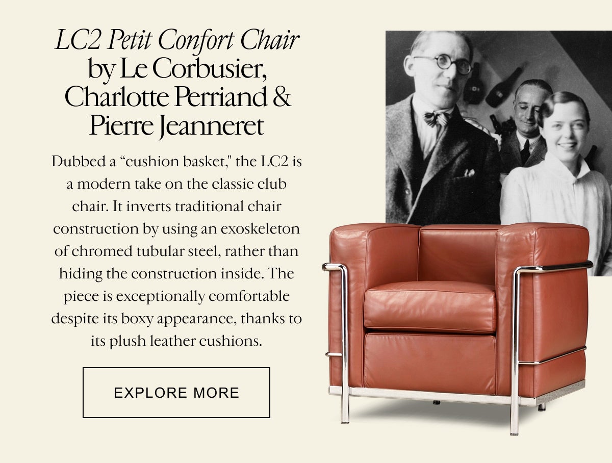 LC2 Petit Confort Chair by Le Corbusier, Charlotte Perriand & Pierre Jeanneret