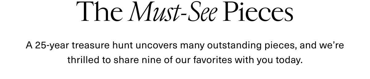 The Must-See Pieces