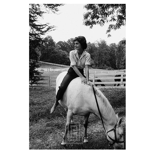 Mark Shaw, Kennedy, Jackie Rides White Horse, Looking Right, 1963, 2018