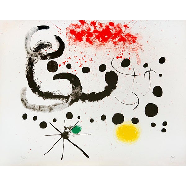 Joan Miró, Plate XII from Album 19, 1961