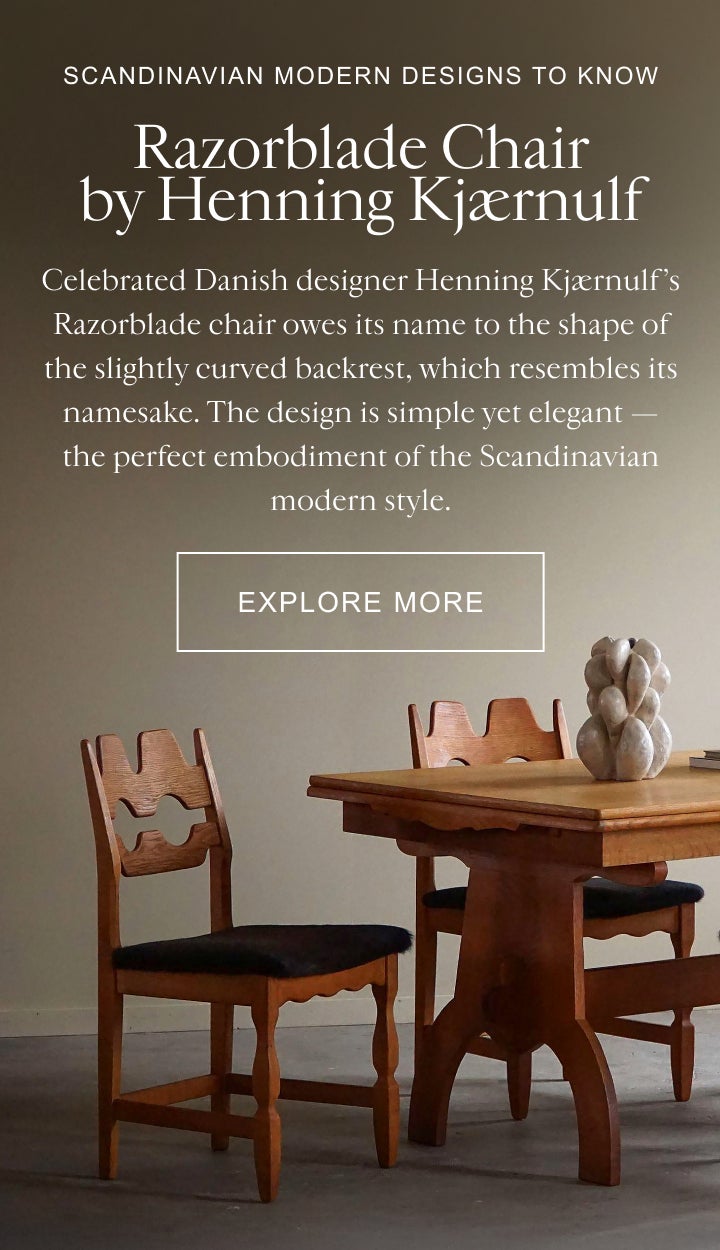 Razorblade Chair by Henning Kjærnulf