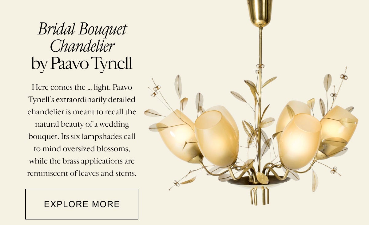 Bridal Bouquet Chandelier by Paavo Tynell