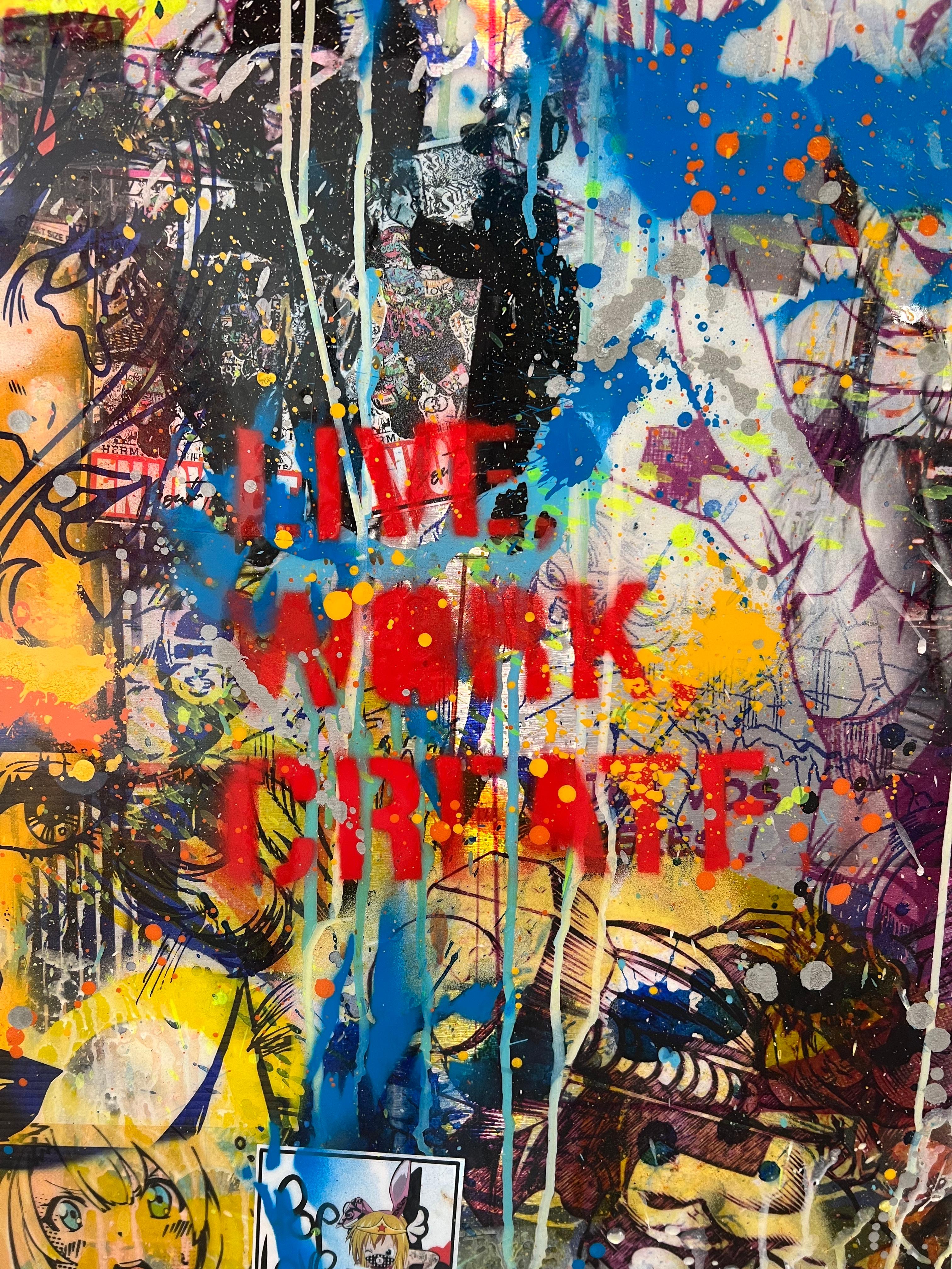 I'm Work Create - Painting by Cédric Bouteiller