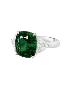 C.Dunaigre Colombian Emerald Diamond Ring