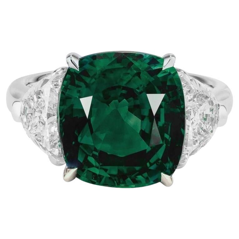 C.Dunaigre Colombian Emerald Diamond Ring