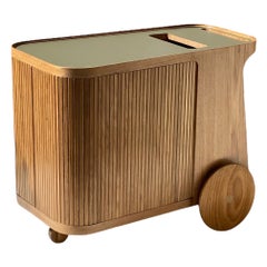 Chariot de bar CE en bois Freijo