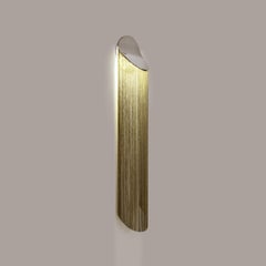 Cé Petite Chrome Wall Sconce with Verdigris 'Green' Rayon Fringes by d'Armes