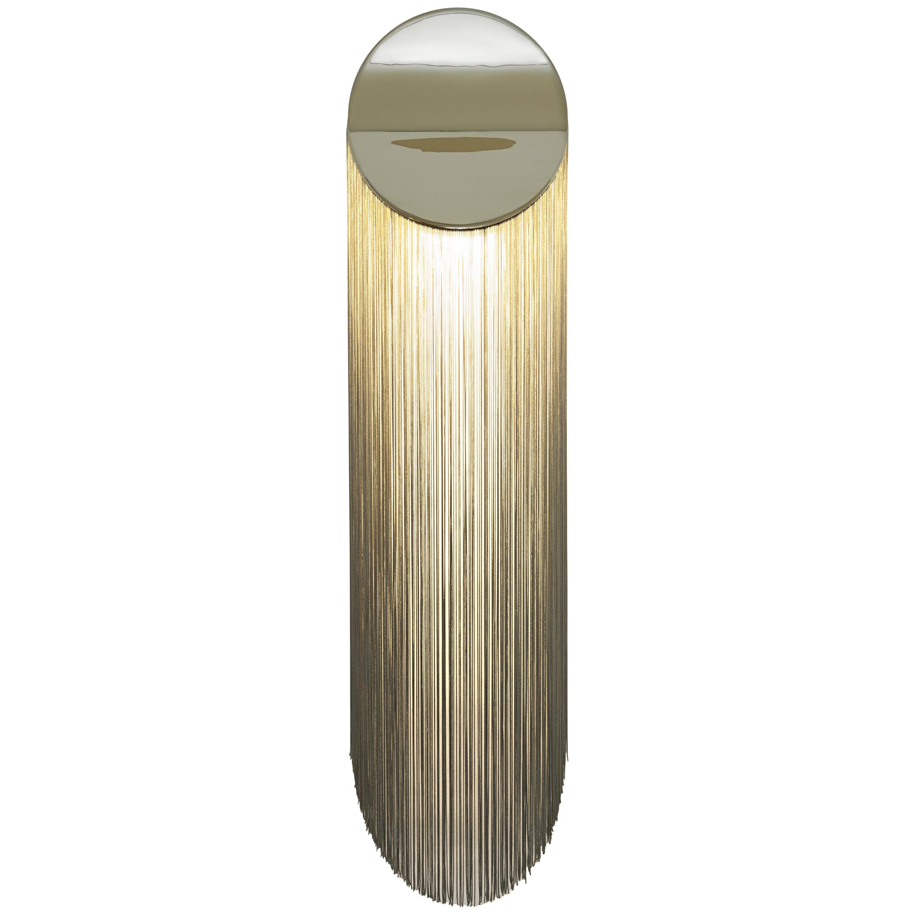 Cè Wall Lamp in Bronze with Rayon Fringes im Angebot