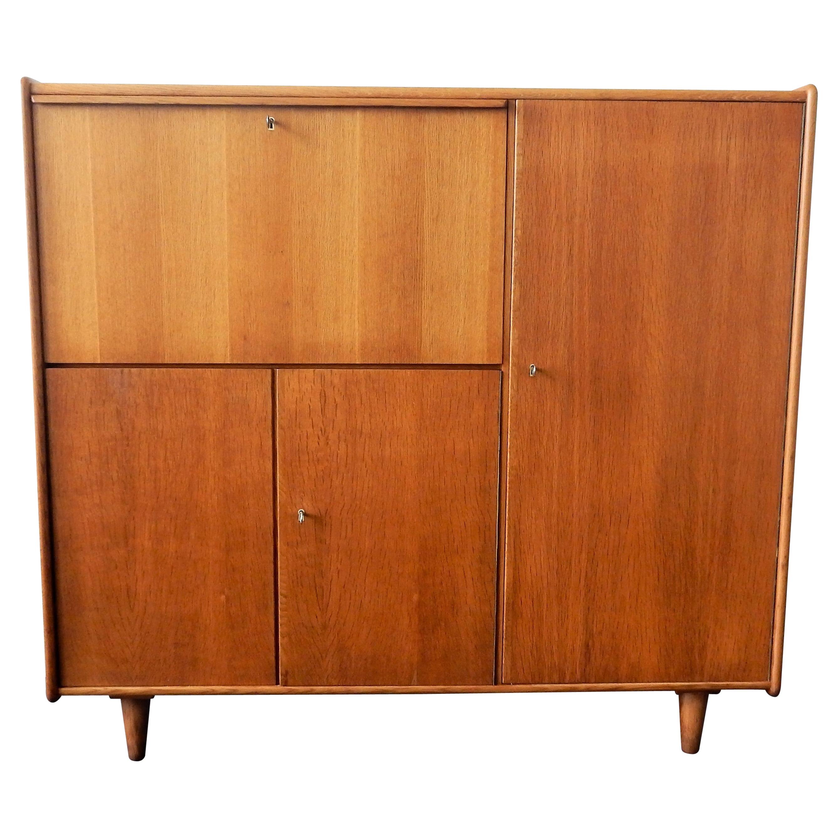 CE09 Oak Highboard by Cees Braakman for Pastoe, 1950's