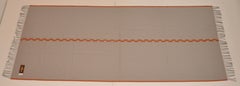 Cecchi Cecchi Luxurious Warm Beige & Gray Fringe Wool Shawl