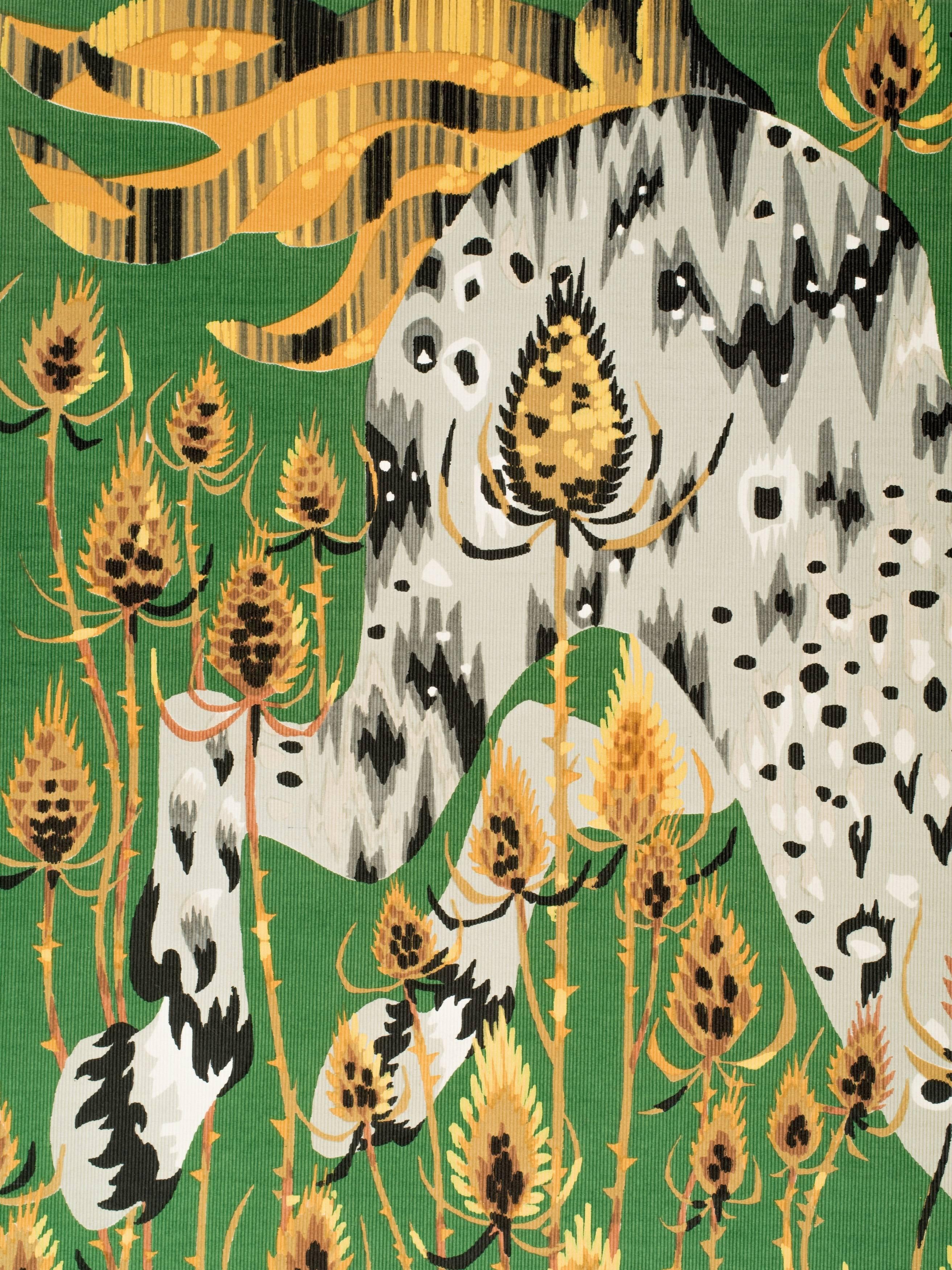Mid-20th Century Cecchini Horse Tapestry
