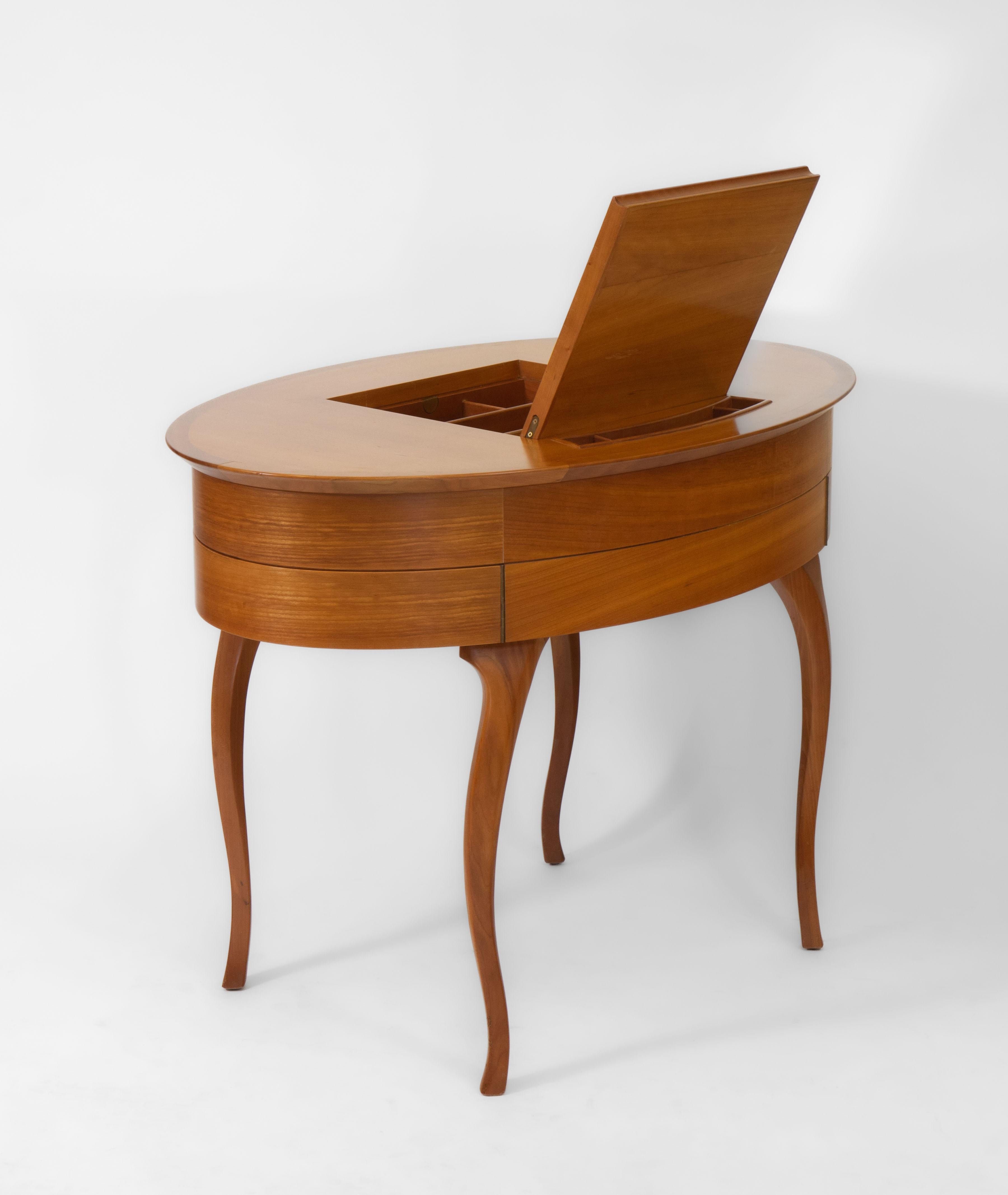 Walnut Ceccotti 'Arabella' Dressing Table Desk Designed by Fabrizia Scassellati