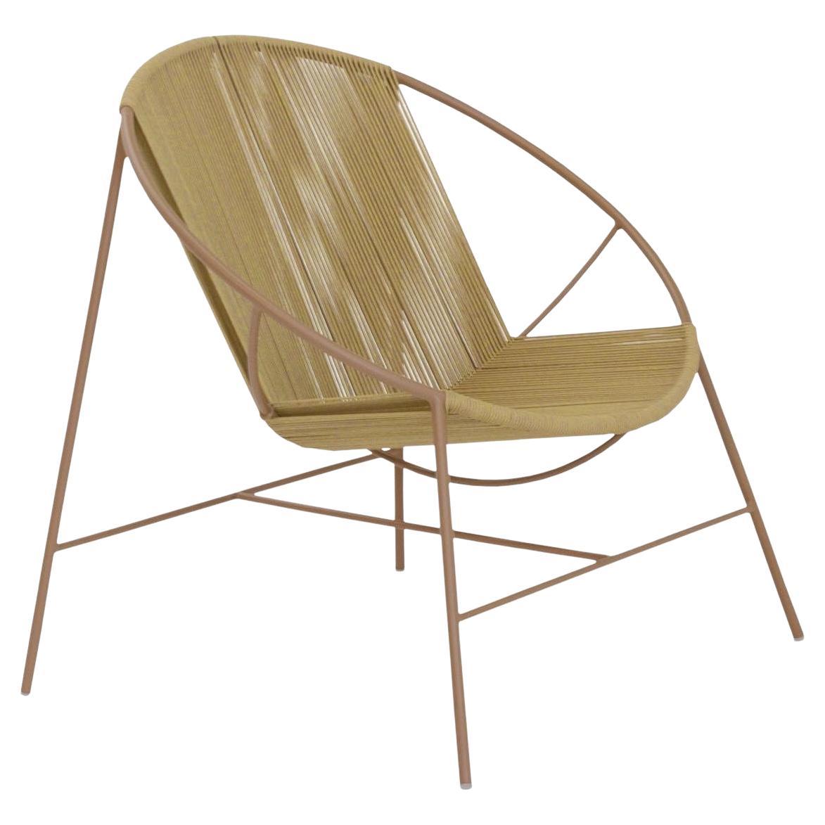 "Ceci" Minimalist Outdoor Armchair Chair by Samuel Lamas For Sale