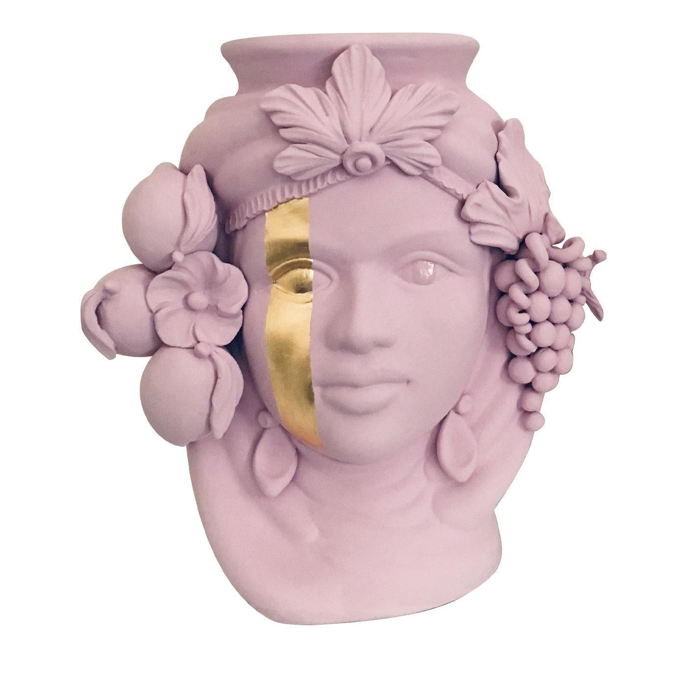 Italian Cecì Pink Vase by Stefania Boemi For Sale