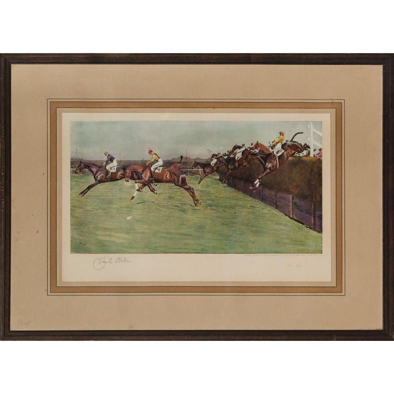 Grand National "Becher's Brook" Limited Edition #46/350 by Cecil Aldin - Print by Cecil Aldin 