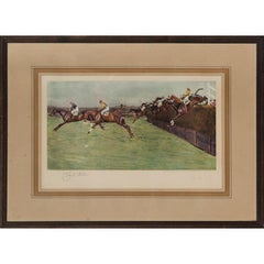 Antique Grand National "Becher's Brook" Limited Edition #46/350 by Cecil Aldin