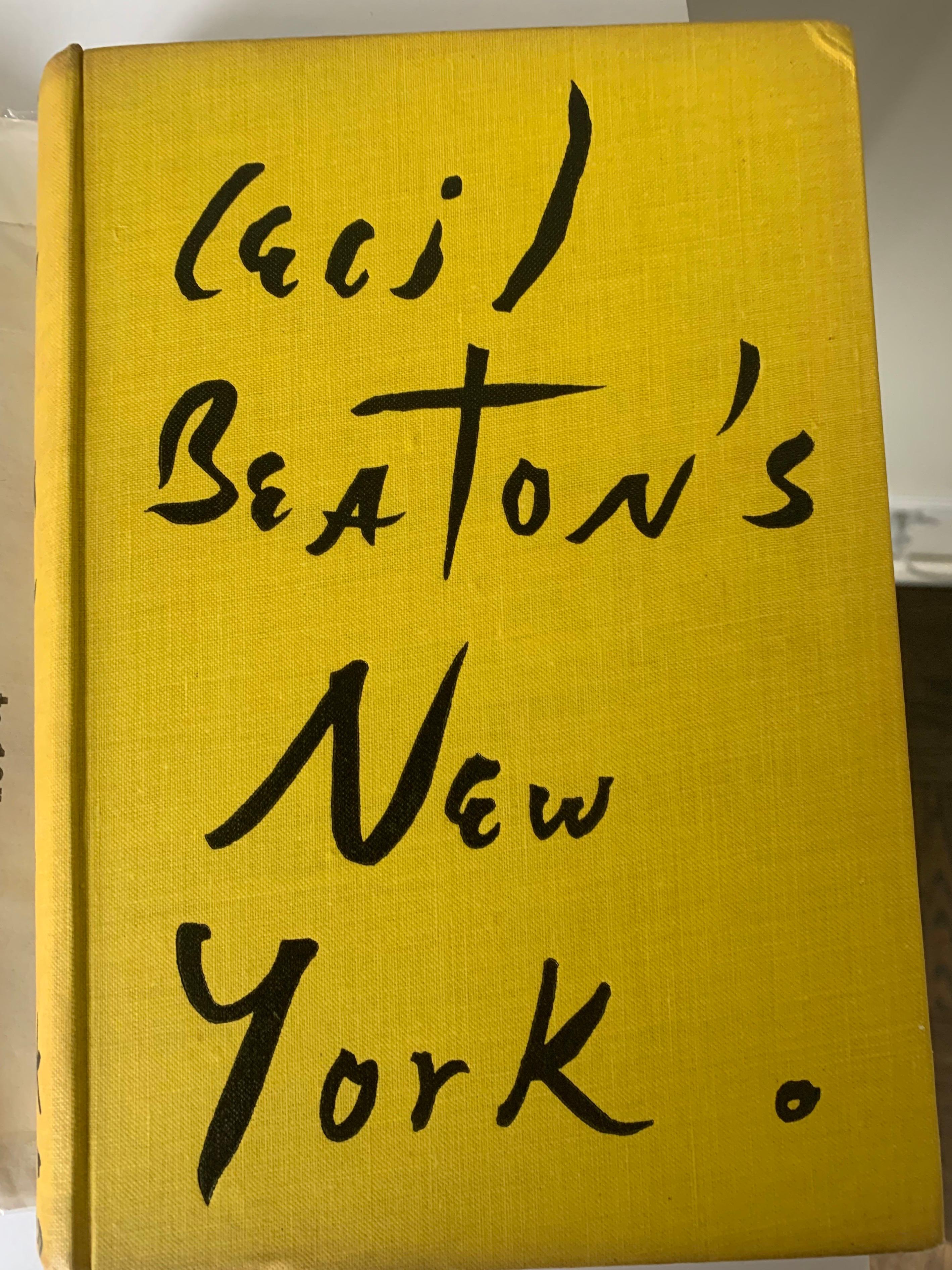 Cecil Beaton’s New York First Edition Book In Good Condition In Stamford, CT