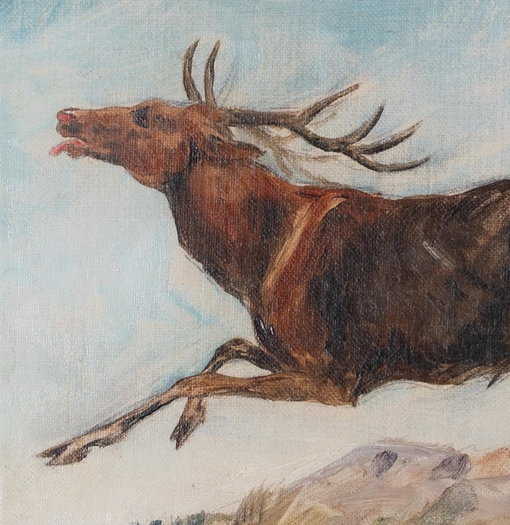 The Stag Hunt, 19th Century  by Cecil ALDIN (1870-1935)  For Sale 5