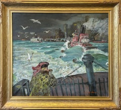 „Goodbye Manhattan“, Cecil Bell, New York, Staten Island Ferry Boat, WPA