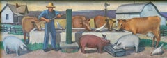 Vintage Farm Mural Study