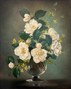 Camelias and Forsythia