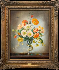 Sommerpracht – Mohnblumen und Biene