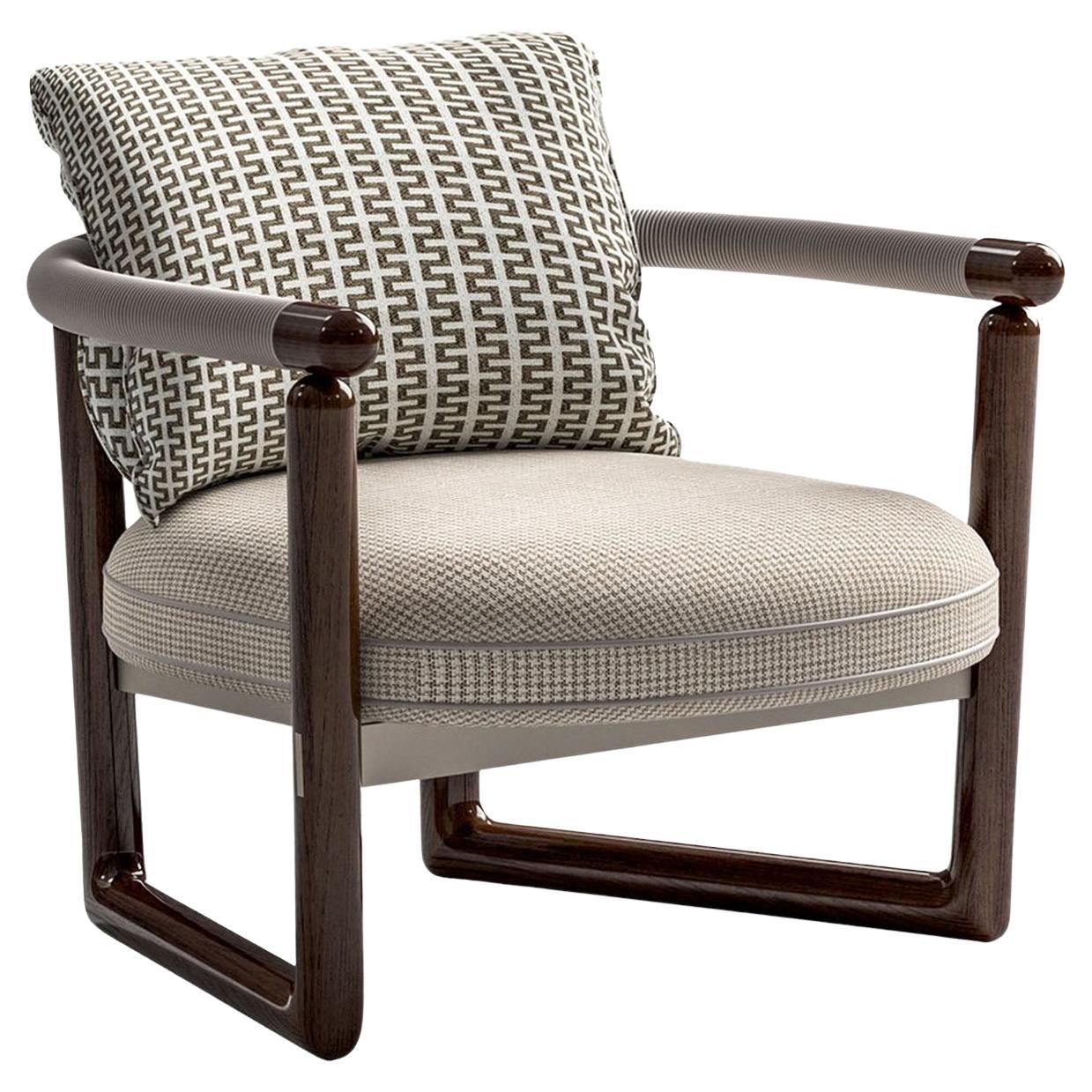 Fauteuil d
extérieur Cecil en bois d
acajou