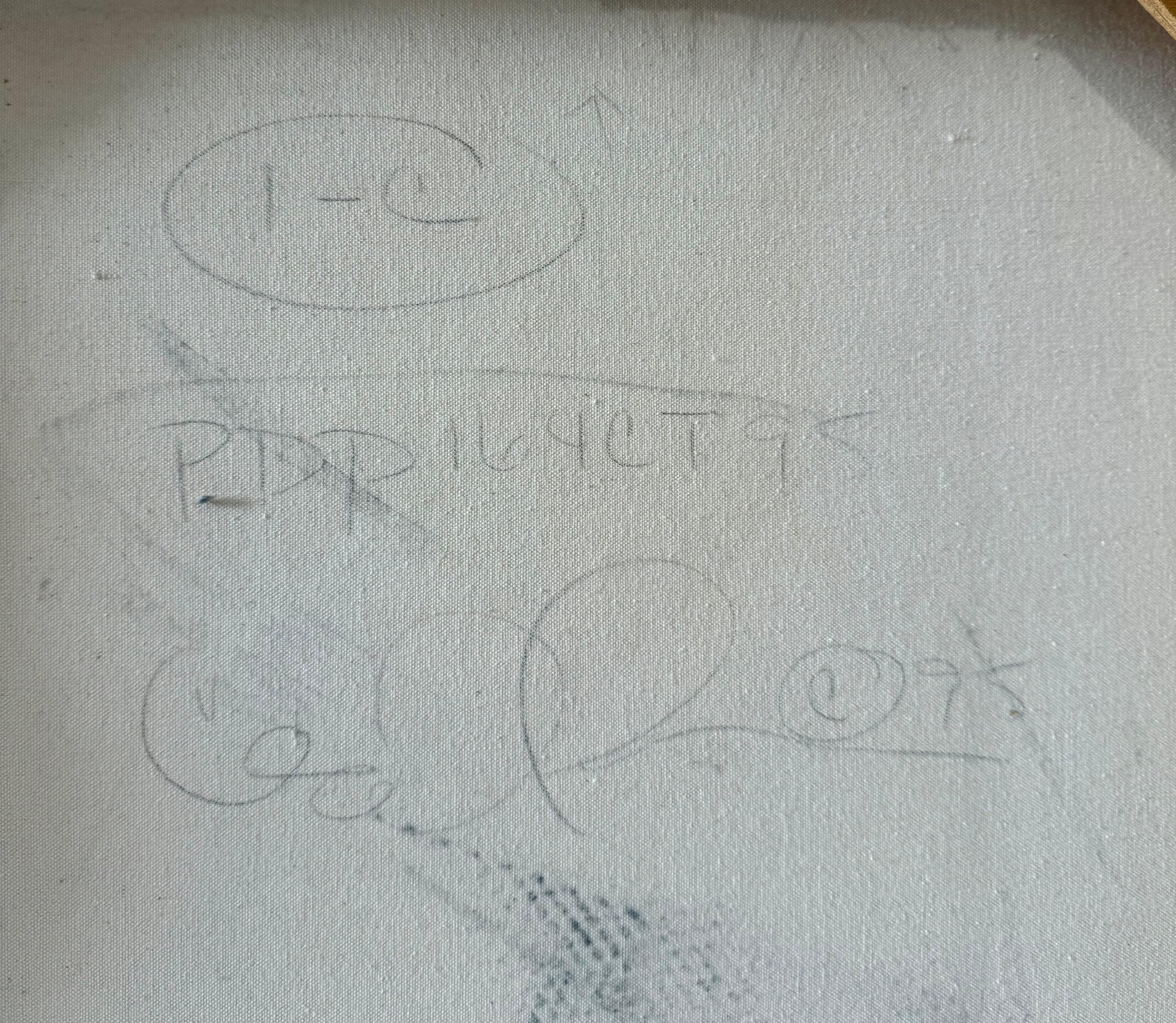 Gemischte Medien Abstrakte Trompe L'Oeil Collage Ölgemälde Cecil Touchon Texas Art im Angebot 10