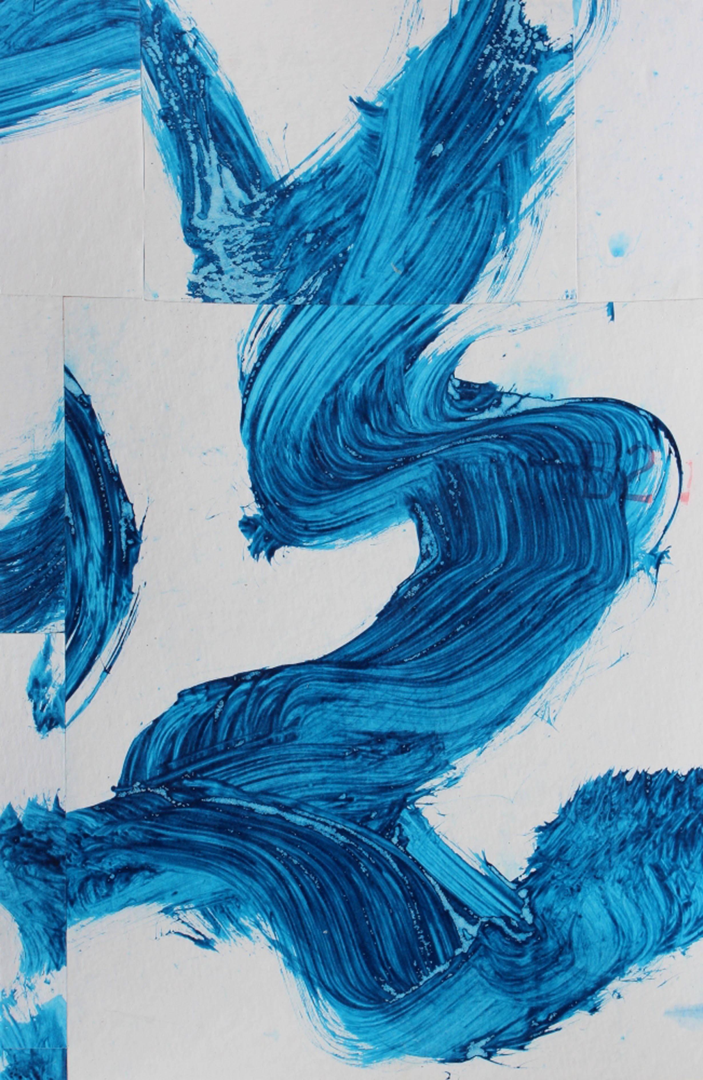 Gemischte Mediencollage mit dem Titel FS3622ct15  22 x 30 – Mixed Media Art von Cecil Touchon