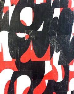 Original Collage on Canvas Titled pdp739ct14  11 x 14