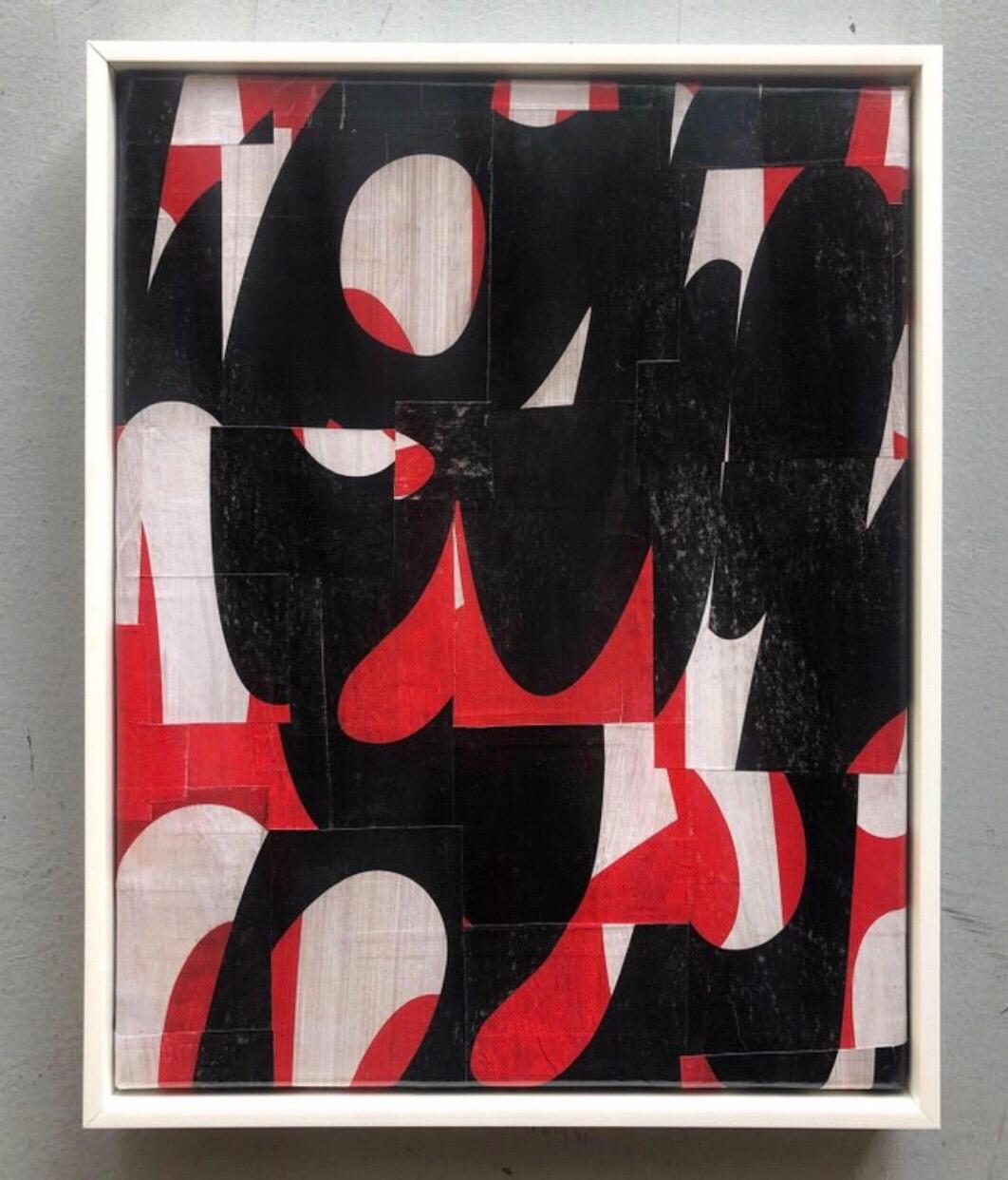 Collage originale su tela intitolato pdp739ct14  11 x 14 - Mixed Media Art di Cecil Touchon