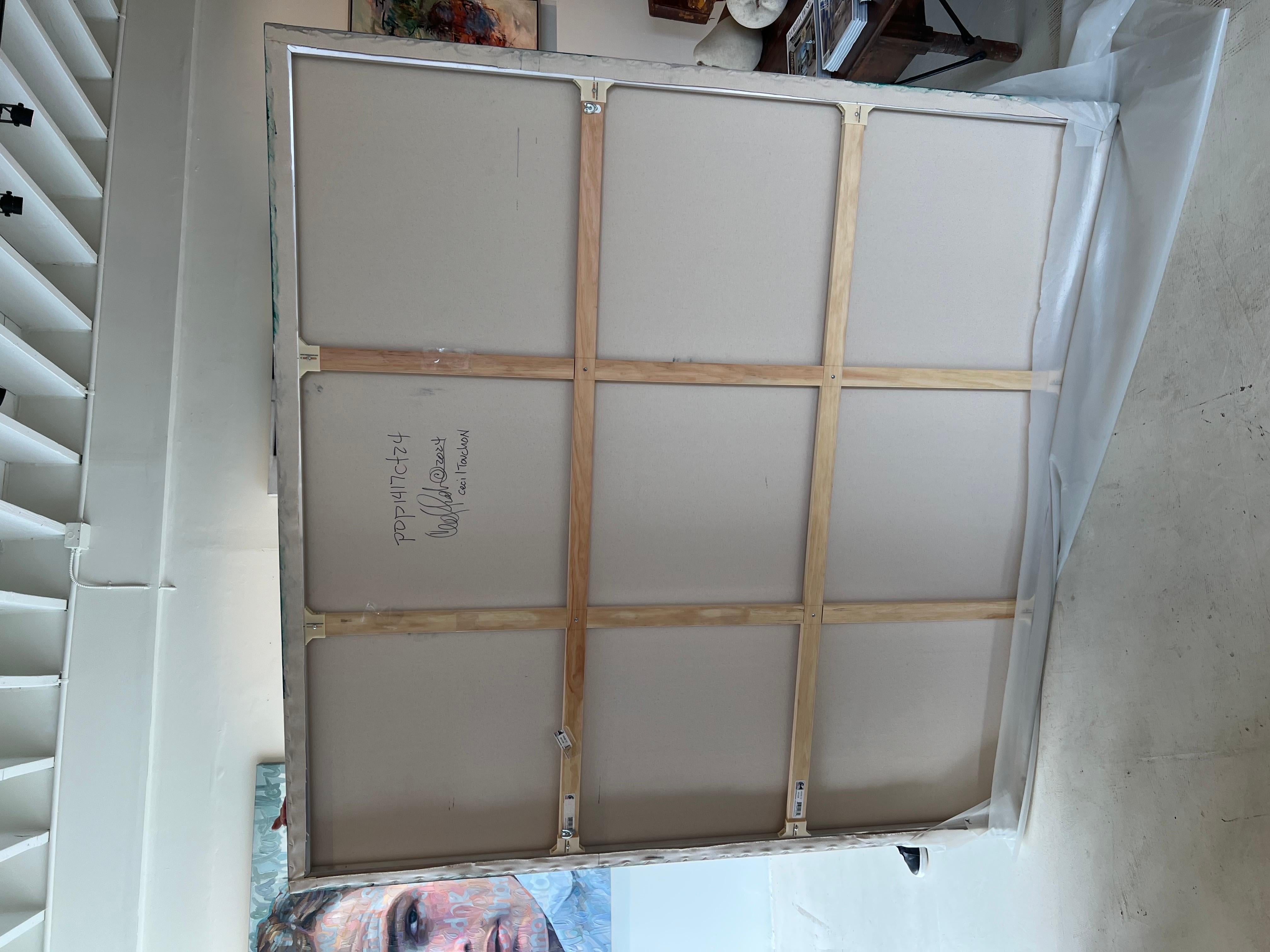 Acrylic on Canvas Titled: PDP 1417 72 x 72 en venta 1