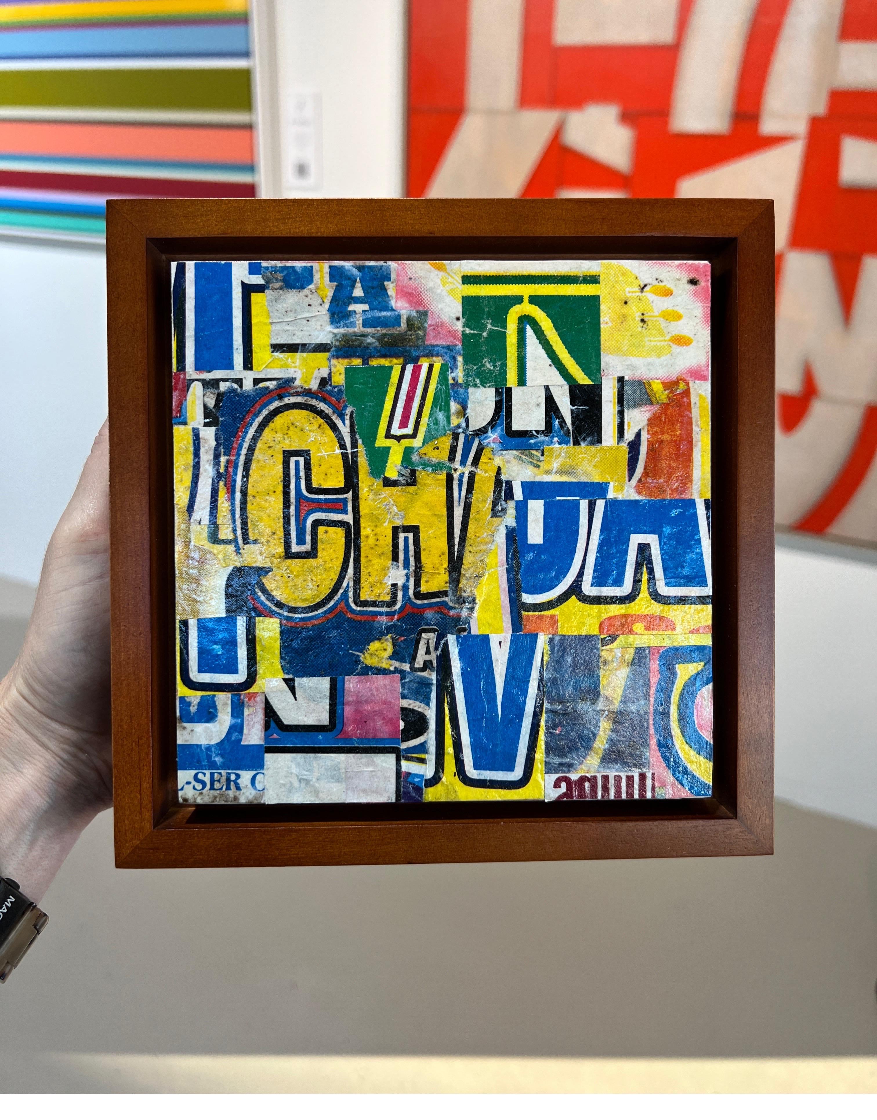 Collage auf Tafel mit dem Titel PDP 1311 von Cecil Touchon im Angebot 2