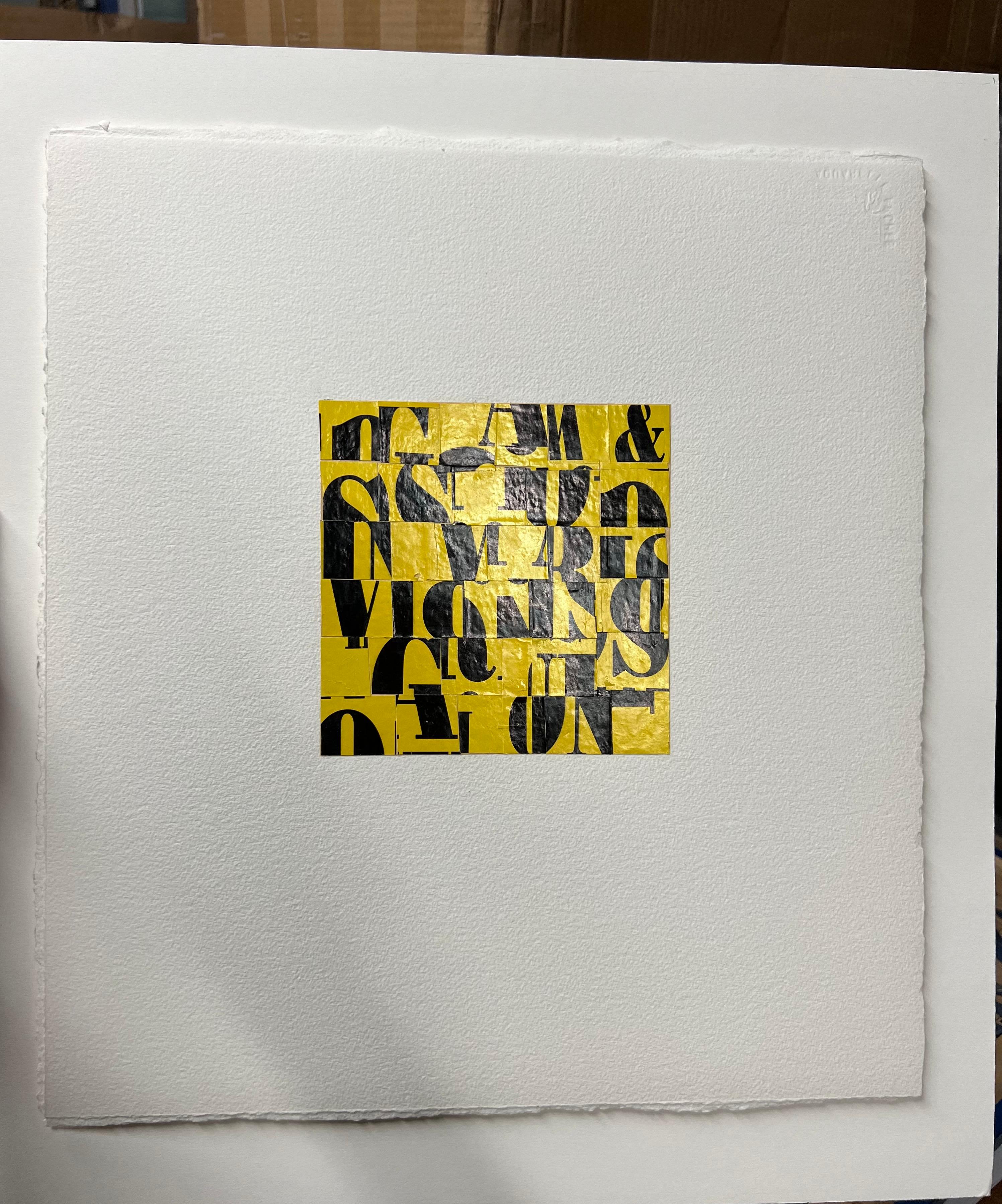 Collage auf Papier mit dem Titel PDP 3316 von Cecil Touchon im Angebot 3