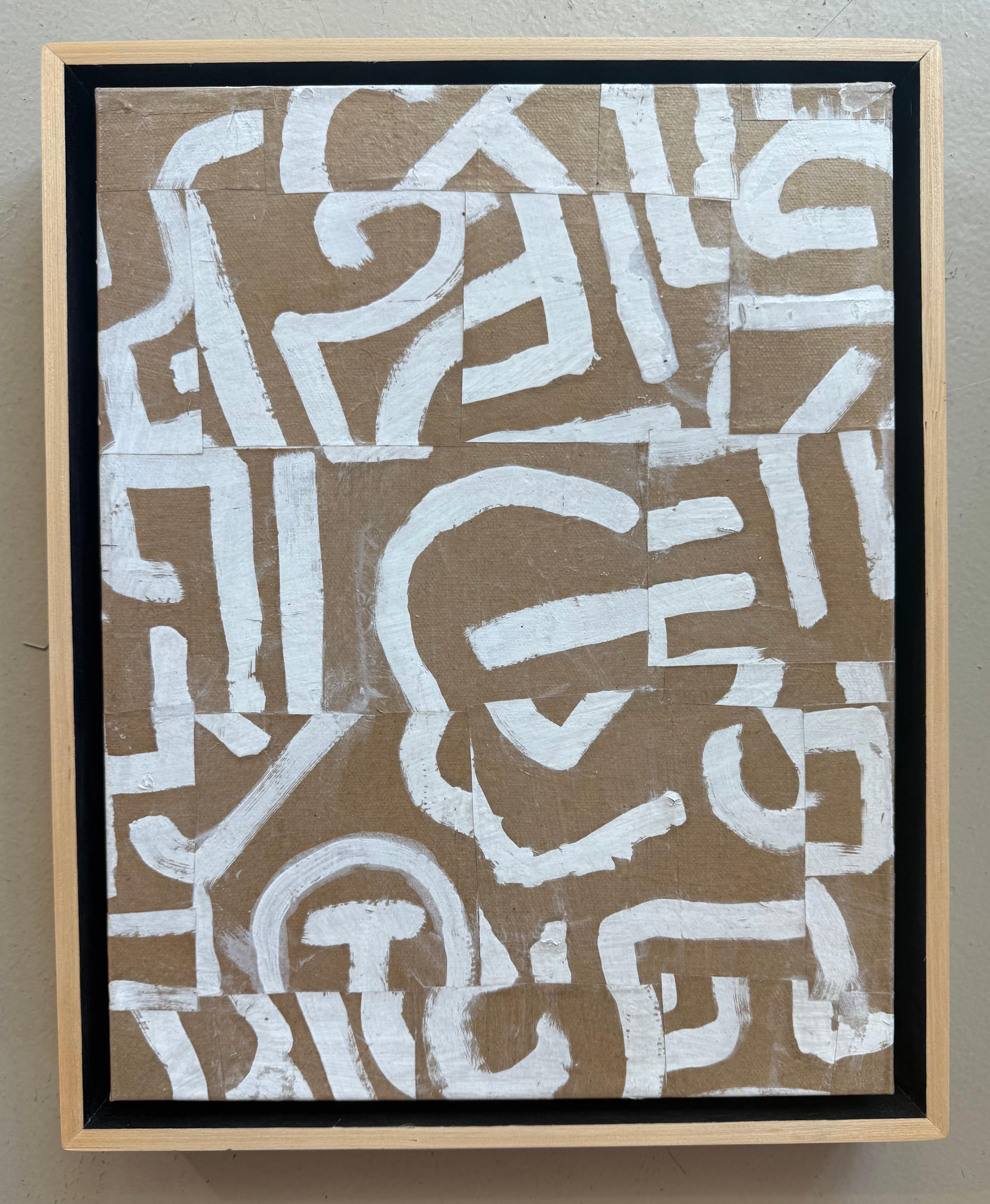 Original Collage on Canvas Titled: PDP 1058 ct19 12 x 15 For Sale 3