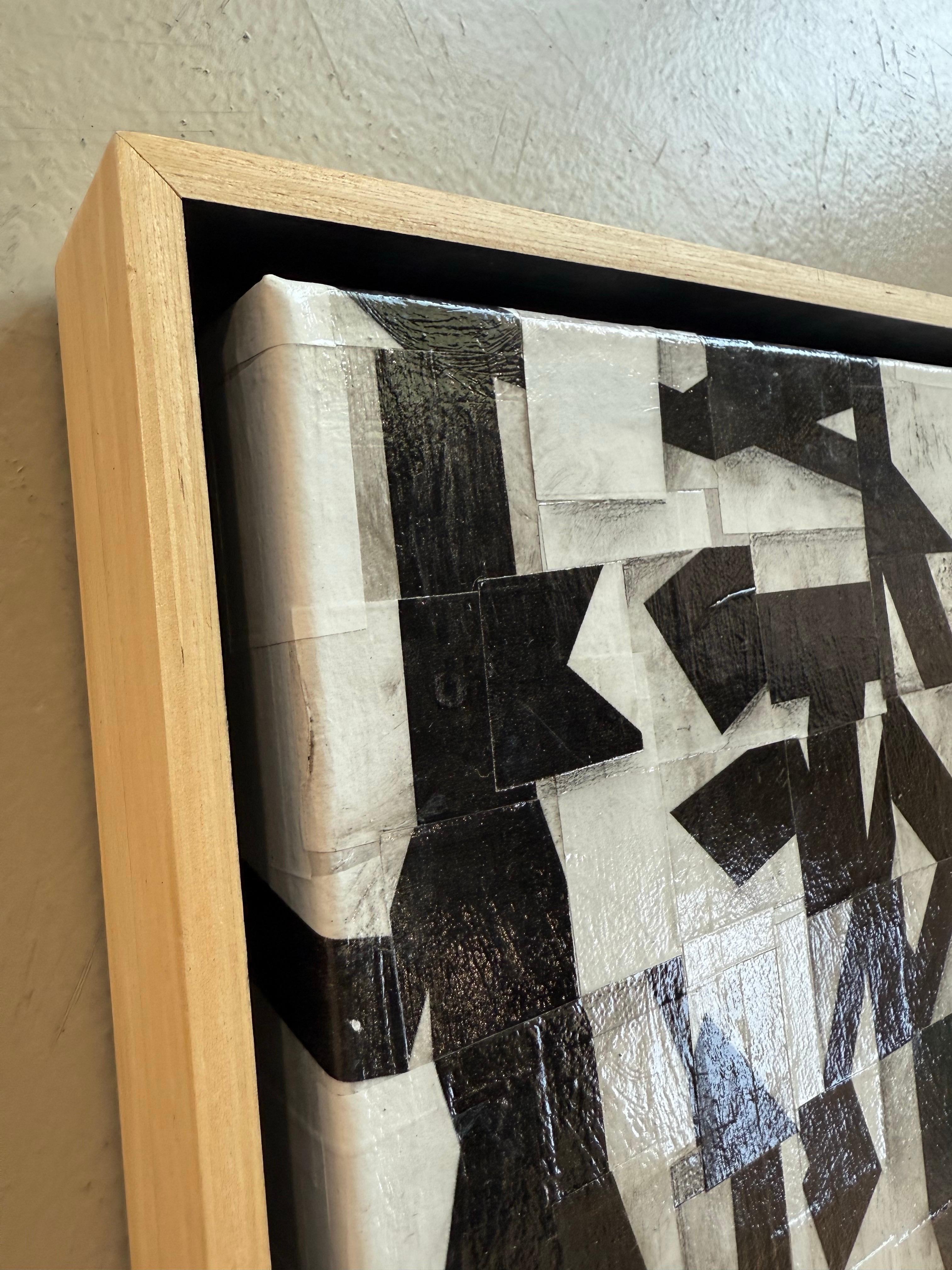 Original Collage on Canvas Titled: PDP 1071ct19 For Sale 2