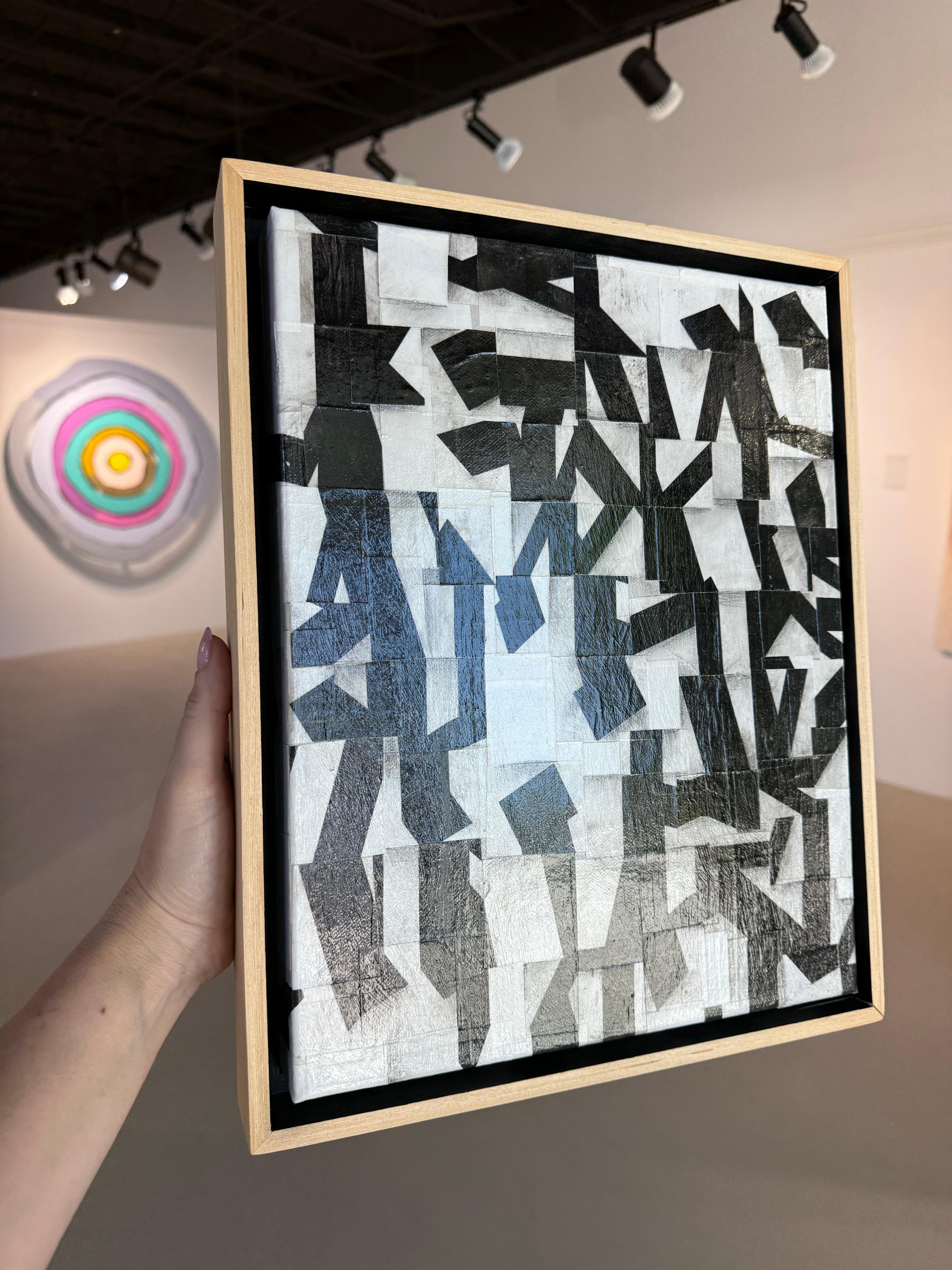 Original Collage on Canvas Titled: PDP 1071ct19 For Sale 3