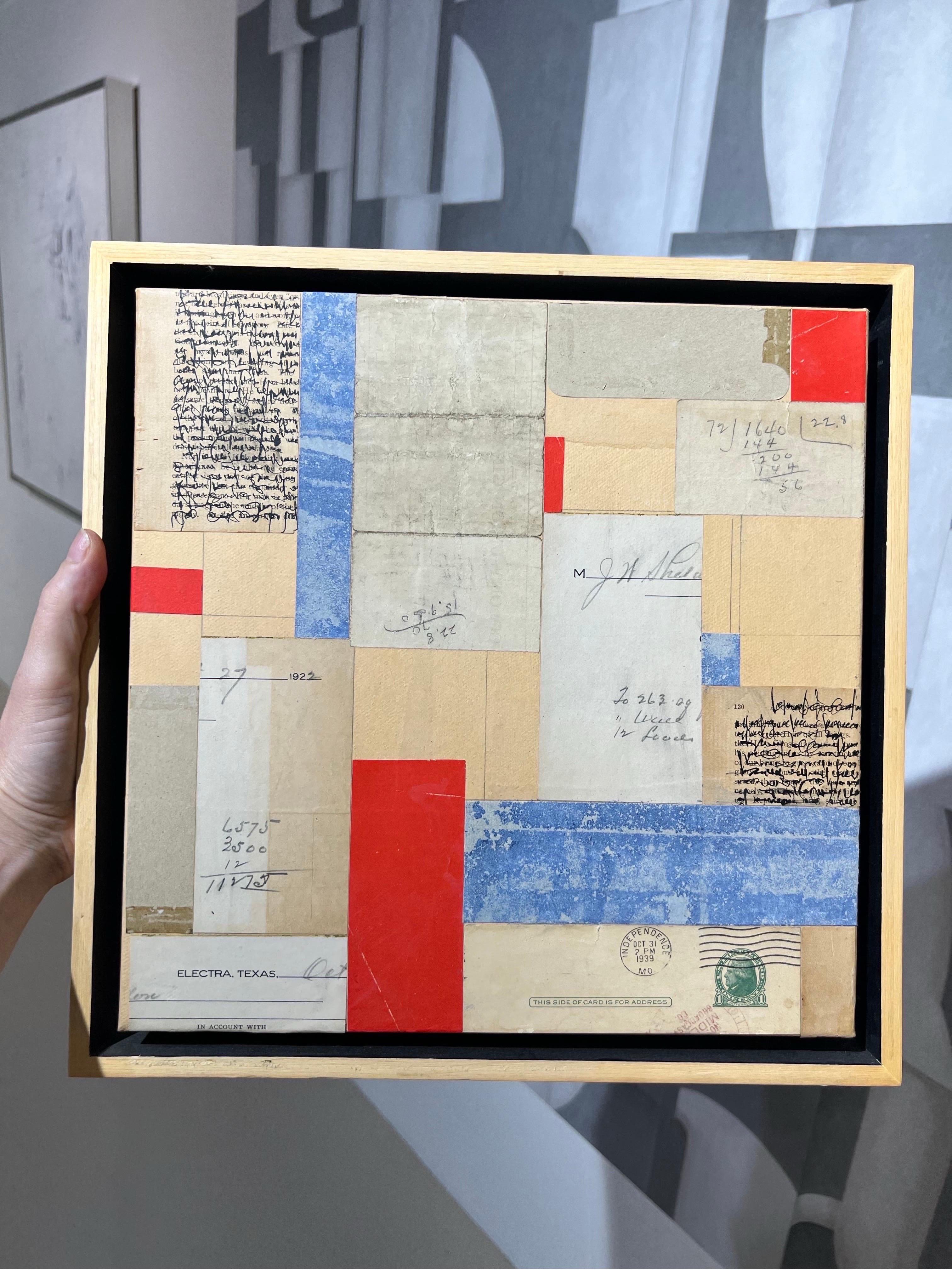 Pittura post dogmatica su pannello, firmata sul verso
L'opera misura 12 x 12 con una cornice di circa 13 x 13.

Cecil Touchon Nato nel 1956 ad Austin, in Texas, è un artista americano contemporaneo di collage, pittore, poeta pubblicato e teorico che