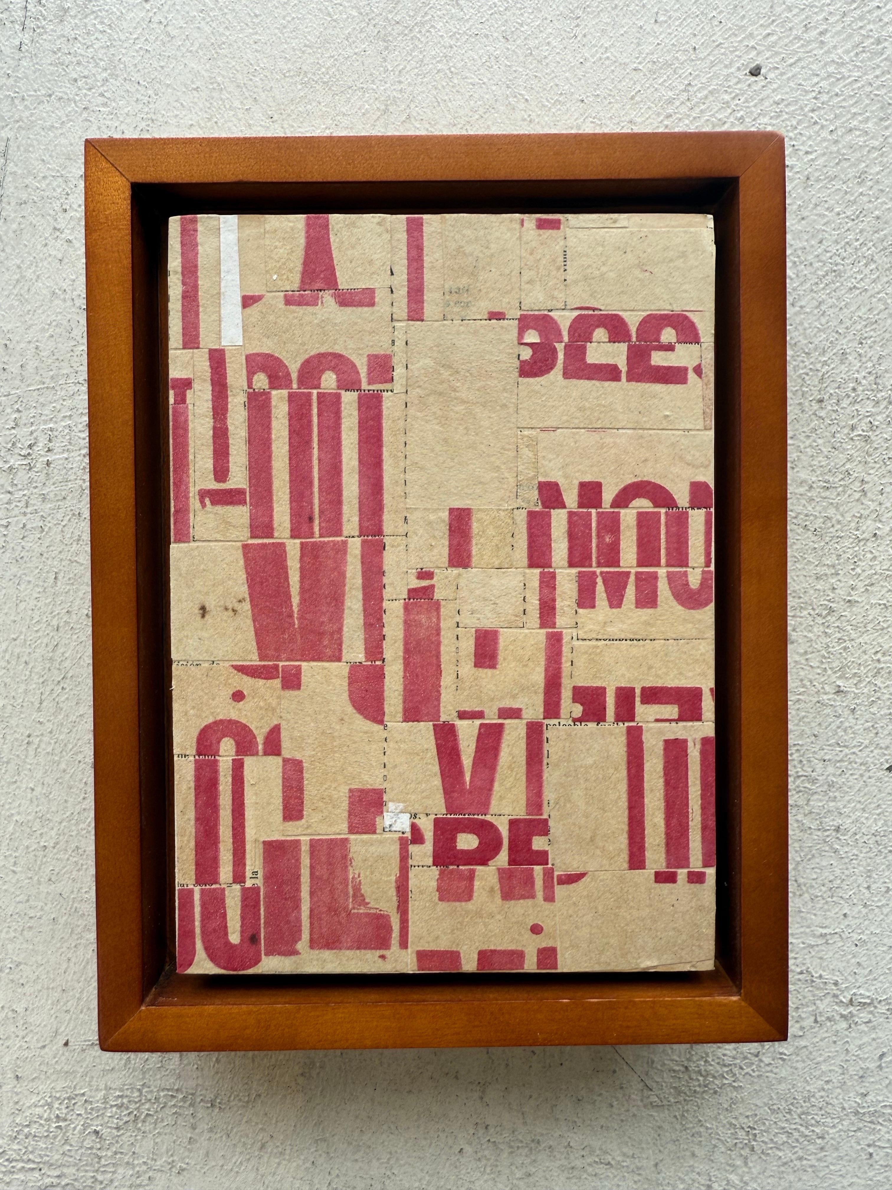 Post Dogmatist Painting on Panel, signed verso
Art is 5 x 7 with frame approximately 6.5 x 8.5
ready to hang

Cecil Touchon Born 1956 Austin, Texas is a contemporary American collage artist, painter, published poet and theorist living in Pagosa