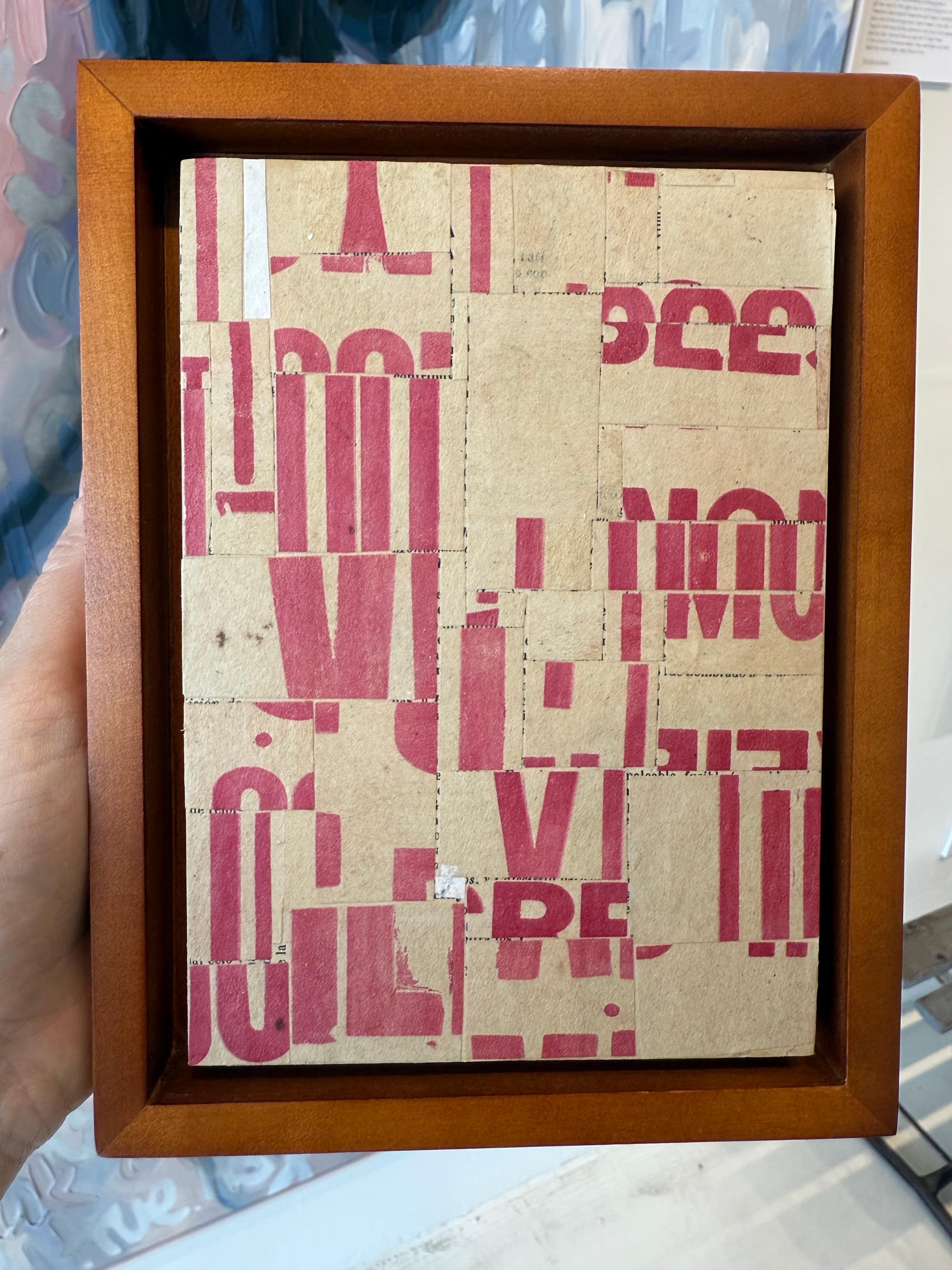 Original Collage on Canvas Titled: PDP 1291 ct23 5 x 7 For Sale 1
