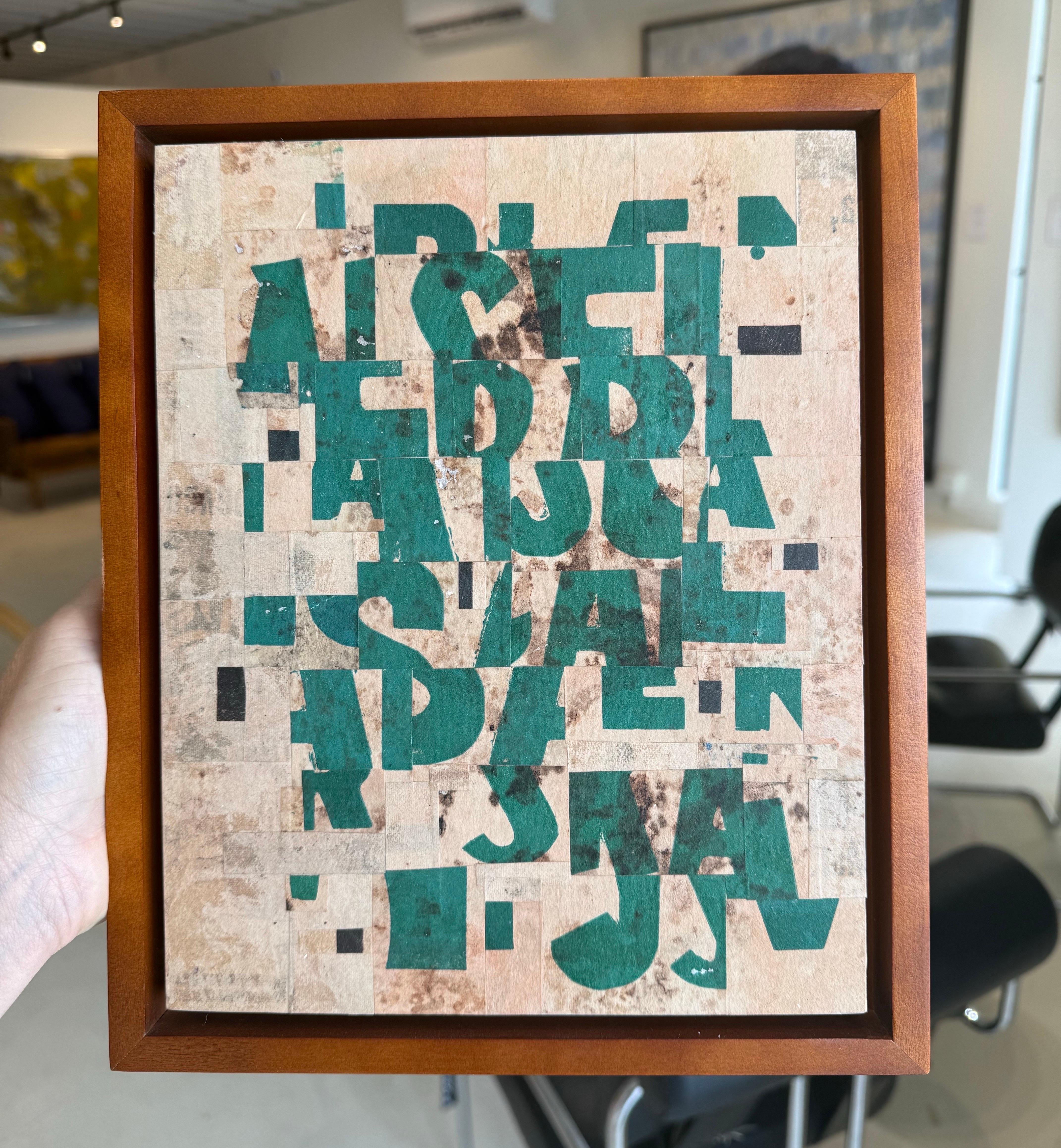 Peinture post-dogmatiste sur panneau, signée au verso
L'œuvre d'art est de 8 x 10 avec un cadre d'environ 9,5 x 11,5.
prêt à être accroché

Cecil Touchon Né en 1956 à Austin, Texas est un artiste américain contemporain de collage, peintre, poète